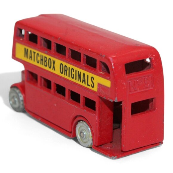 1988 Matchbox Originals London Double Decker Bus Red - Picture 4 of 7